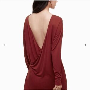 ARITZIA WILFRED SEXY BACK LONG SLEEVES TOP